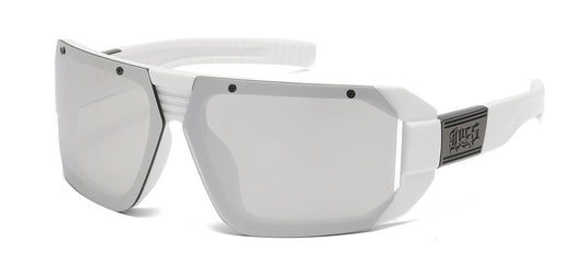 Locs All White Sunglasses  loc91202-wht