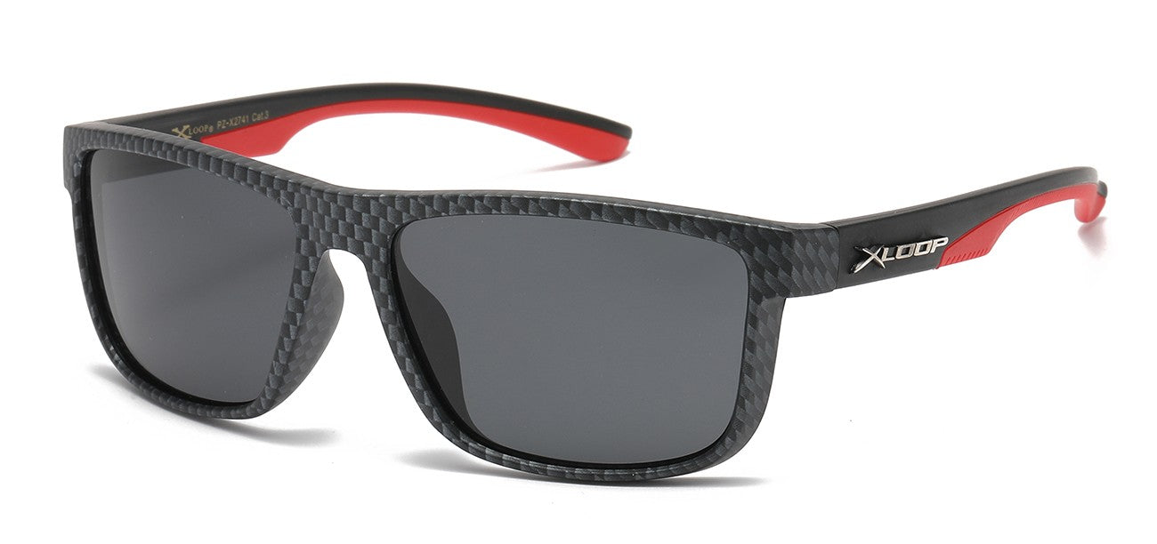 Xloop Polarized Wrap Frame Shades pz-x2741