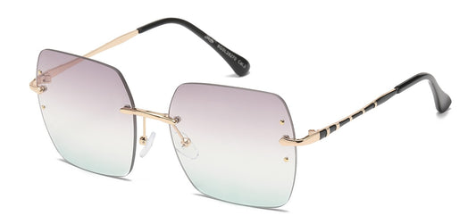 Giselle Metallic Rimless Sunglasses gsl28270