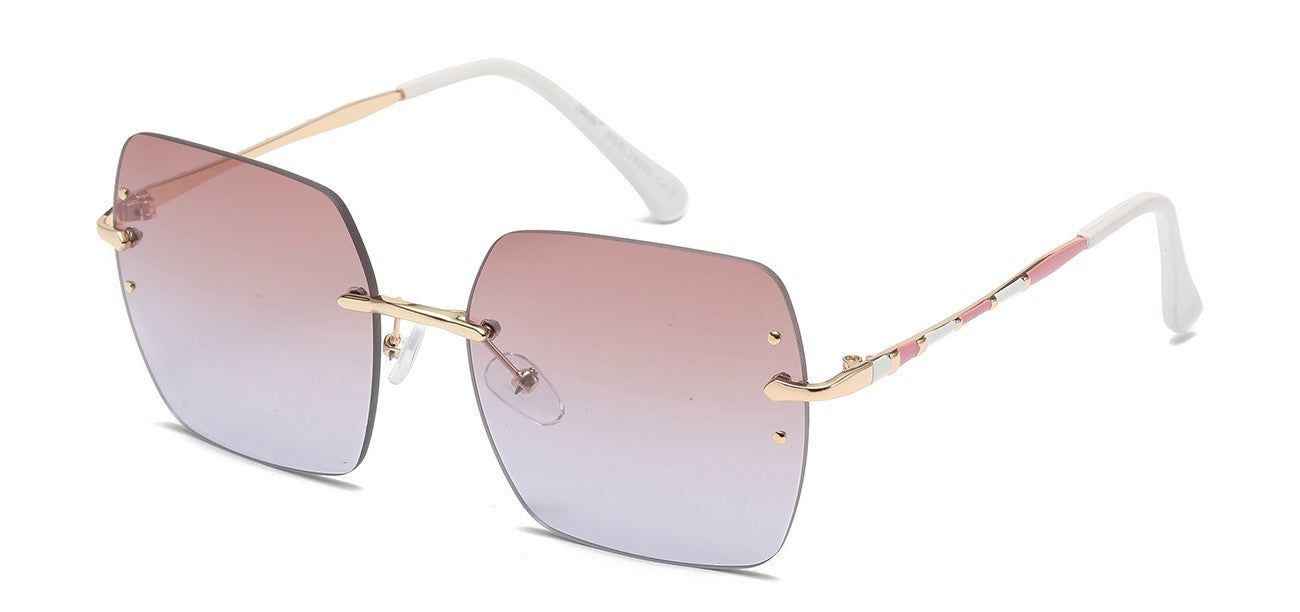 Giselle Metallic Rimless Sunglasses gsl28270