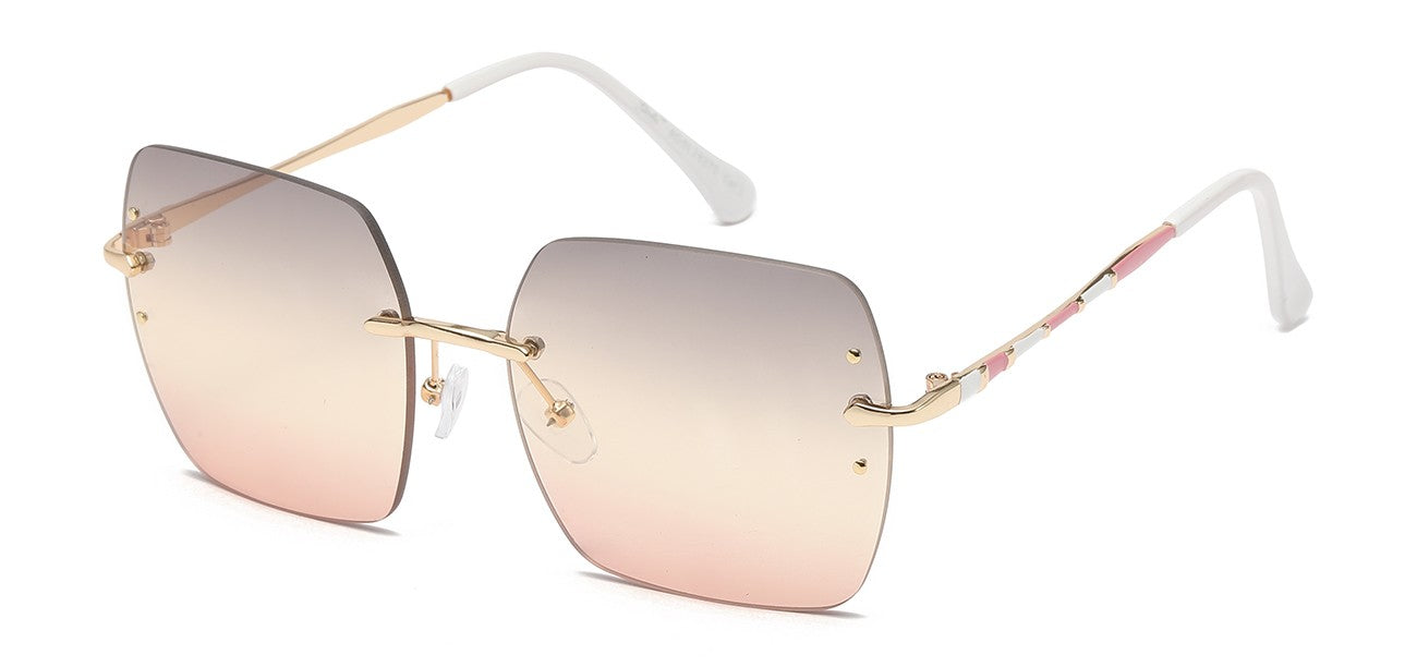 Giselle Metallic Rimless Sunglasses gsl28270