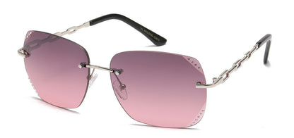 Rhinestone Rimless Metallic Shades rs2080