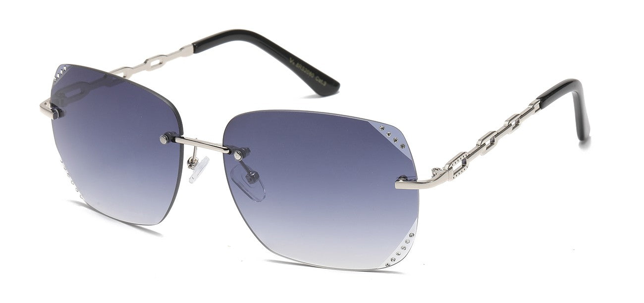 Rhinestone Rimless Metallic Shades rs2080