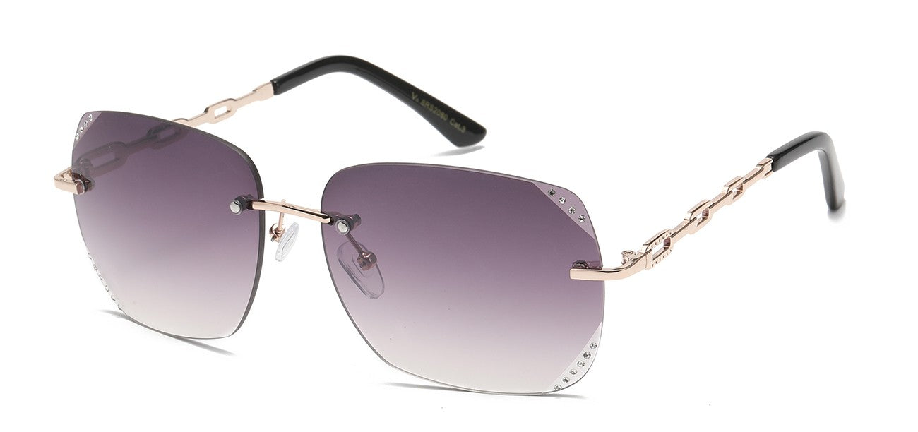 Rhinestone Rimless Metallic Shades rs2080