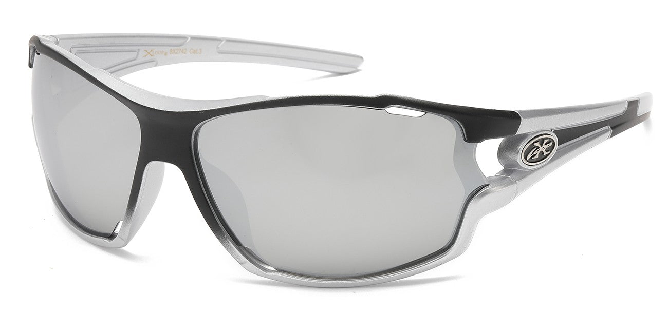 Xloop Polymer Wrap Frame Sunglasses x2742