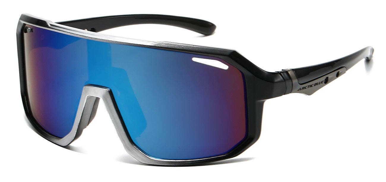 Futuristic Arctic Blue Sport Shades ab-84