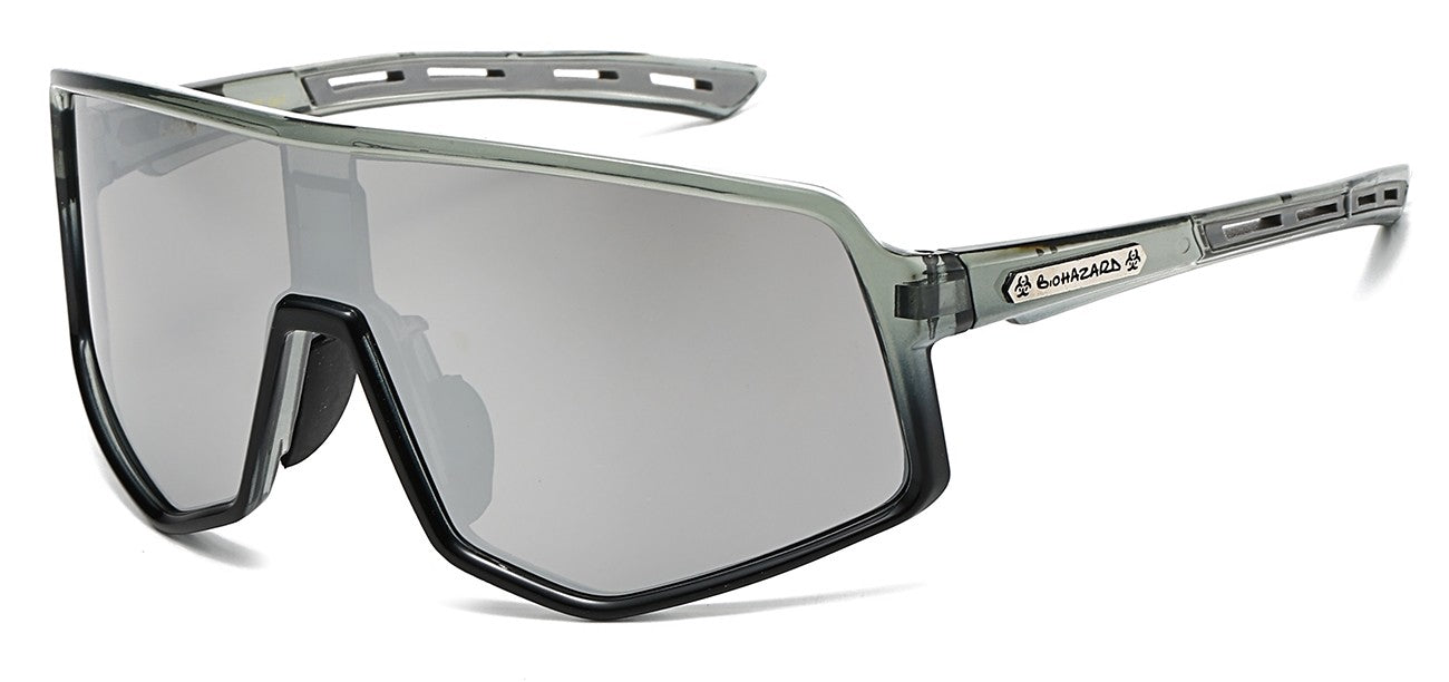 Biohazard Reflective Sport Sunglasses bz66325