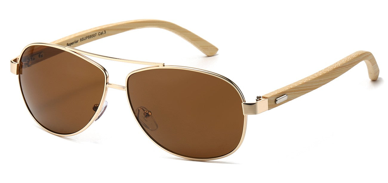 Bamboo Temple Aviator Sunglasses sup88007