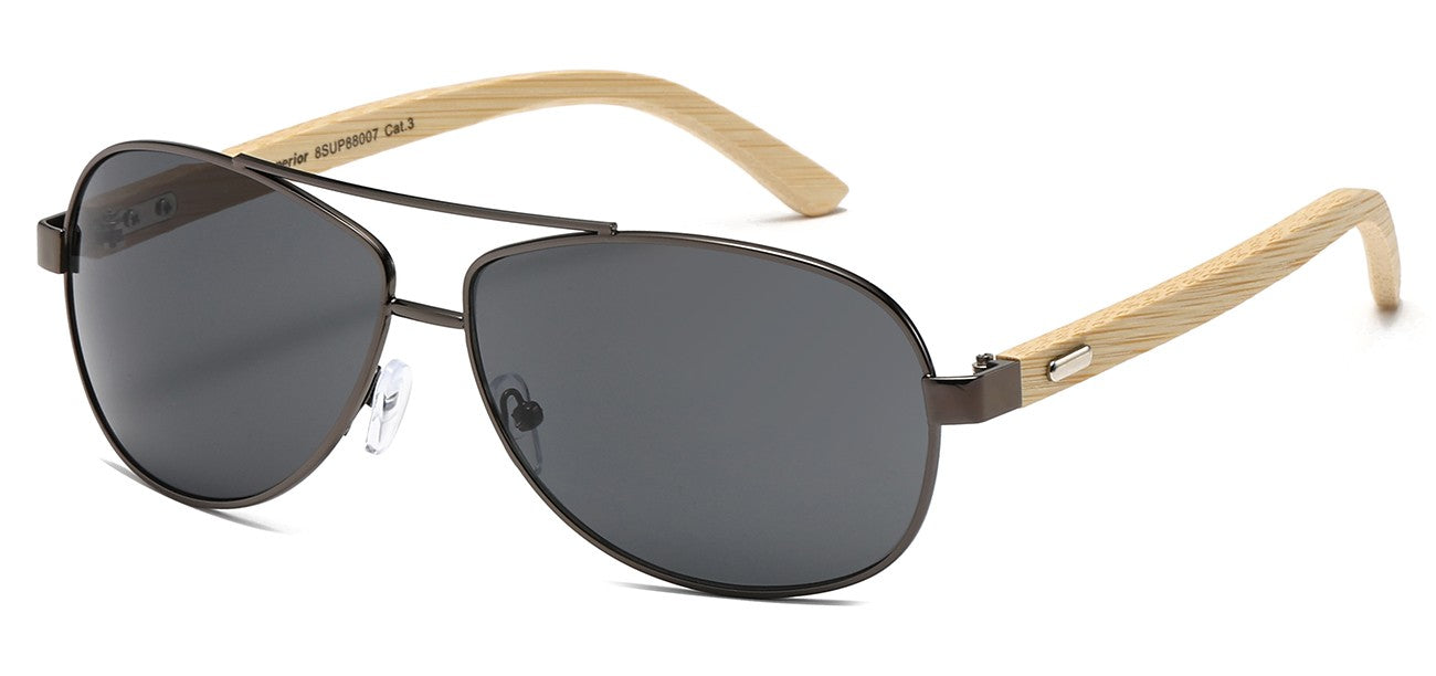 Bamboo Temple Aviator Sunglasses sup88007