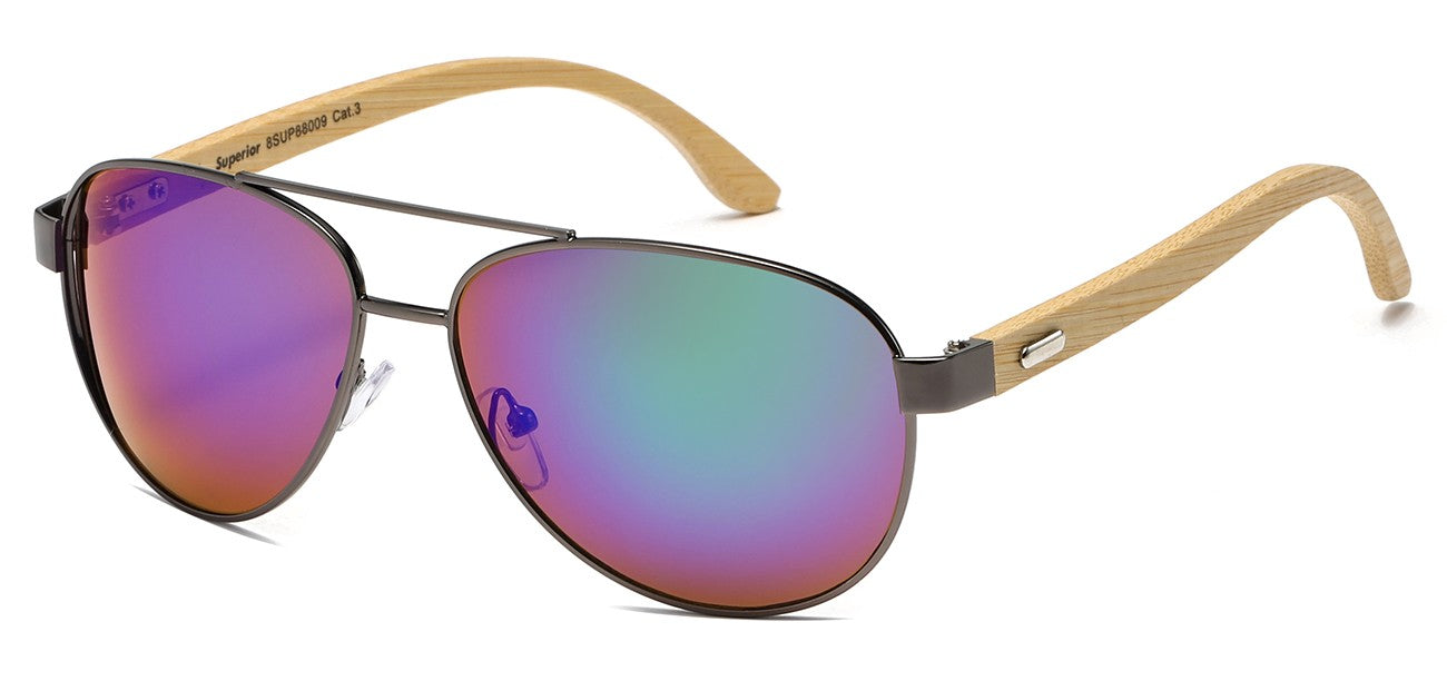 Bamboo Temple Aviator Sunglasses sup88009