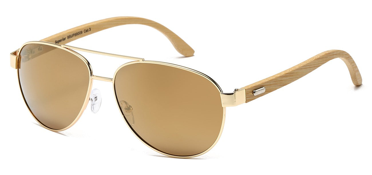 Bamboo Temple Aviator Sunglasses sup88009