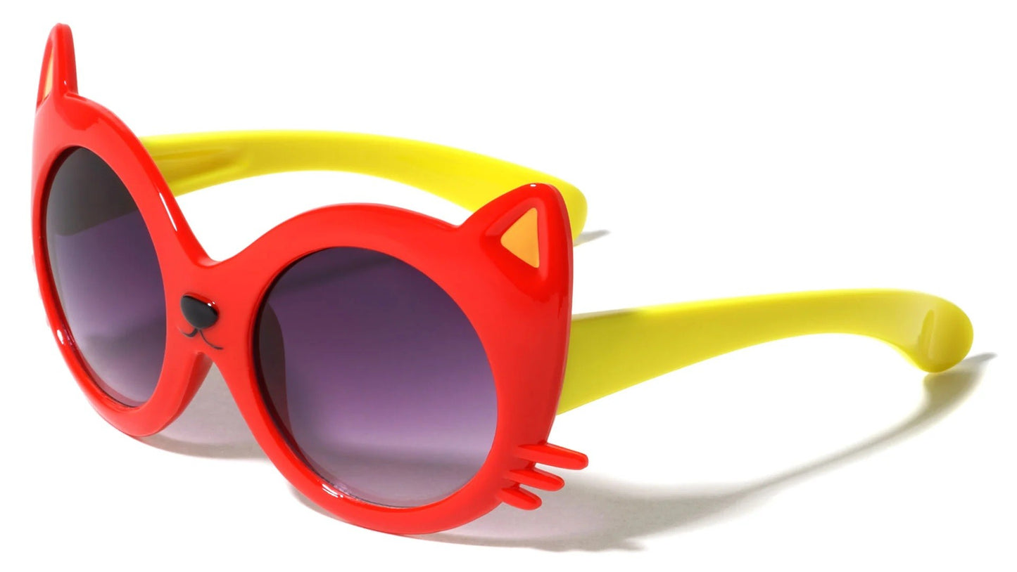 Kids Shape Cat Face Round Lens k811