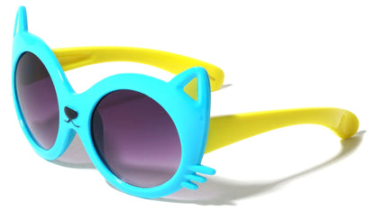 Kids Shape Cat Face Round Lens k811