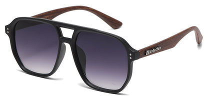 Manhattan Wood Aviator Sunglasses mh87066