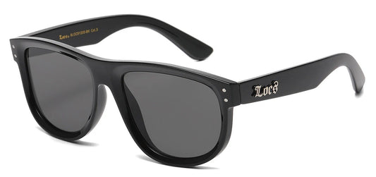 Locs Black Square Sunglasses loc91205-bk