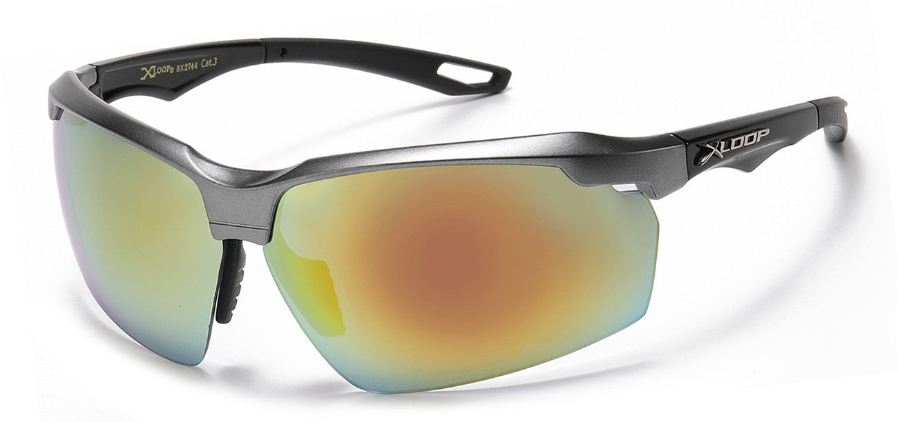 X-Loop Sports Semi Rimless Sunglasses x2744