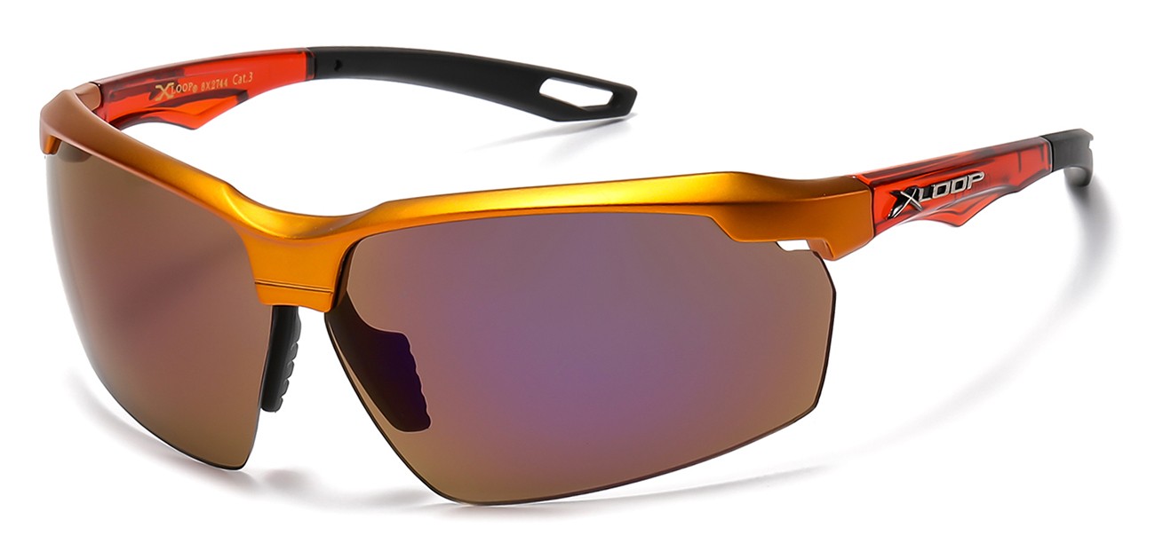 X-Loop Sports Semi Rimless Sunglasses x2744