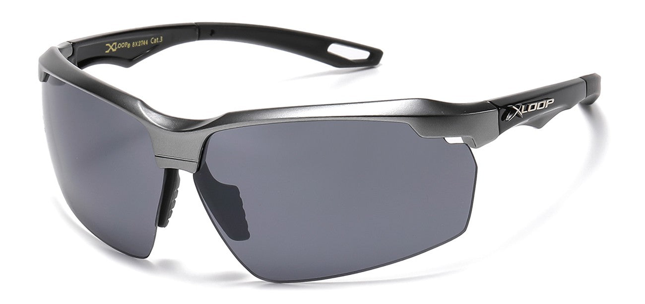 X-Loop Sports Semi Rimless Sunglasses x2744