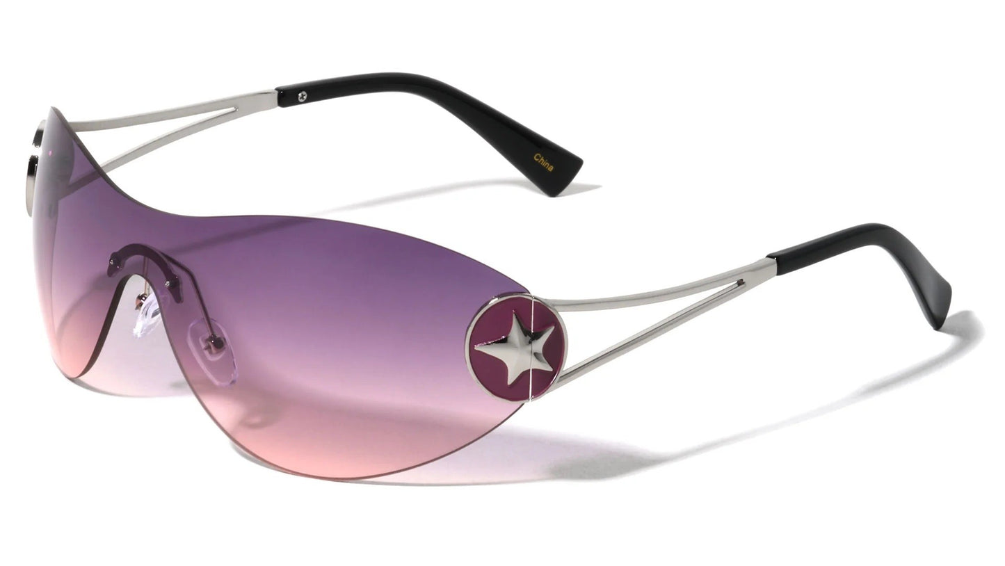 One Piece Shield Lens Sunglasses m10951