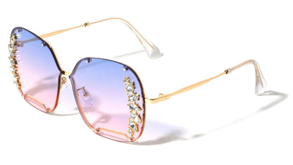 Rhinestone Butterfly Sunglasses rh-7083