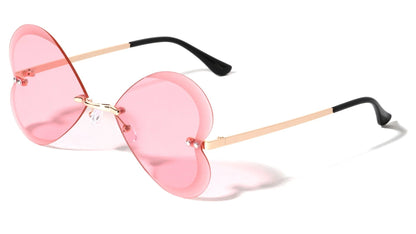 Rimless Heart Shape Sunglasses m10938-heart