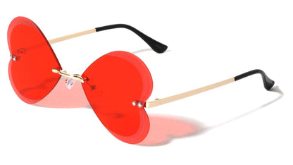 Rimless Heart Shape Sunglasses m10938-heart