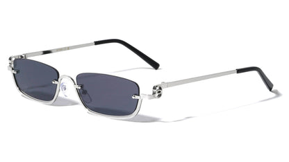 Metallic Rimless Sunglasses m10929