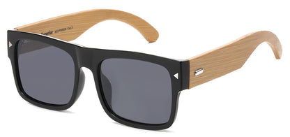 Bamboo Wood Square Sunglasses sup89026