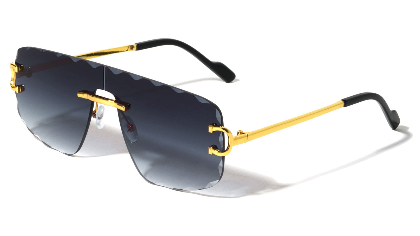 Metal Rimless Fashion Sunglasses m10963