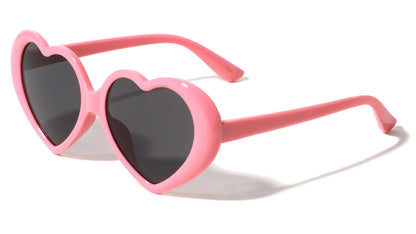 Curved Frame Heart Sunglasses p1049-heart