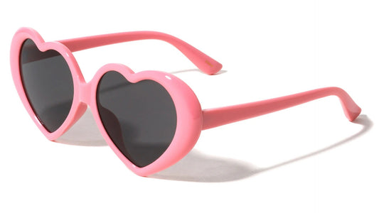 Curved Frame Heart Sunglasses p1049-heart