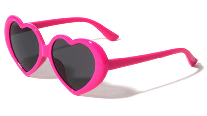 Curved Frame Heart Sunglasses p1049-heart