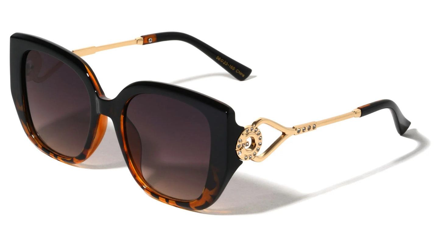 Rhinestone Oversized Cat Eye Frame p30640