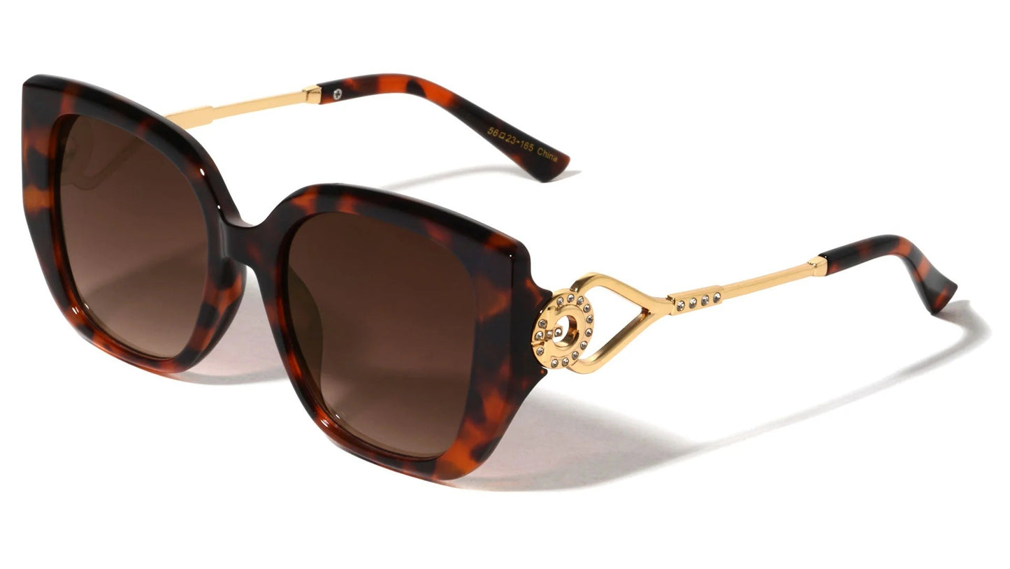 Rhinestone Oversized Cat Eye Frame p30640