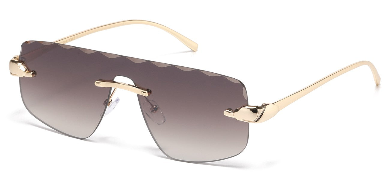 Giselle Metallic Rimless Sunglasses gsl28288