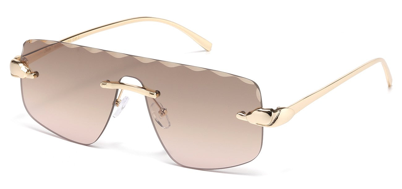 Giselle Metallic Rimless Sunglasses gsl28288