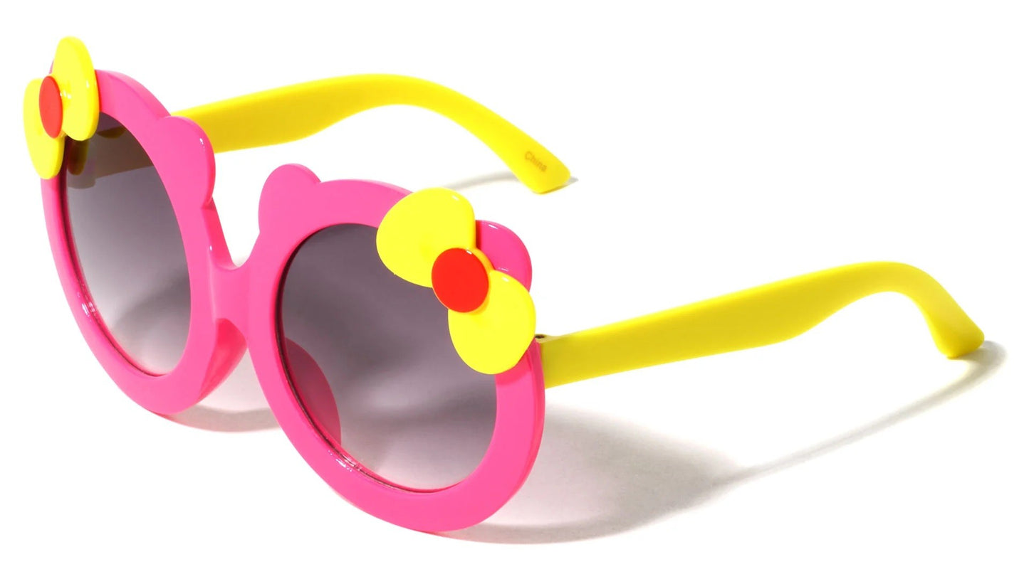 Kids Duotone Round Frame Sunglasses k820