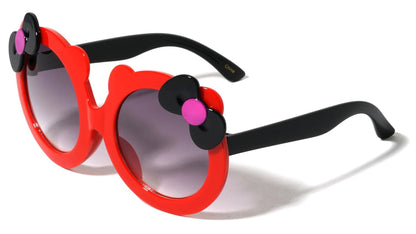 Kids Duotone Round Frame Sunglasses k820