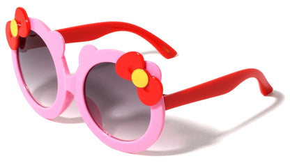 Kids Duotone Round Frame Sunglasses k820