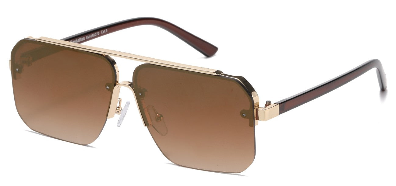 Manhattan Metallic Square Sunglasses mh88073