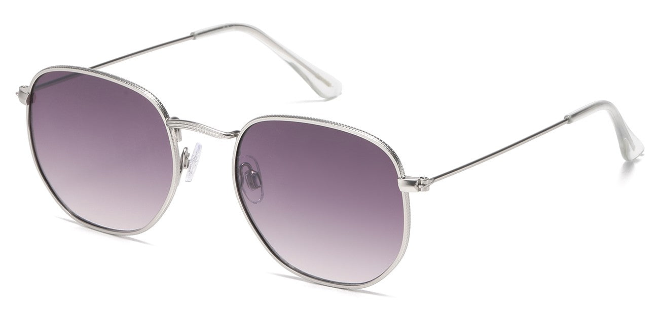 Classic  Metallic Square Sunglasses 711056