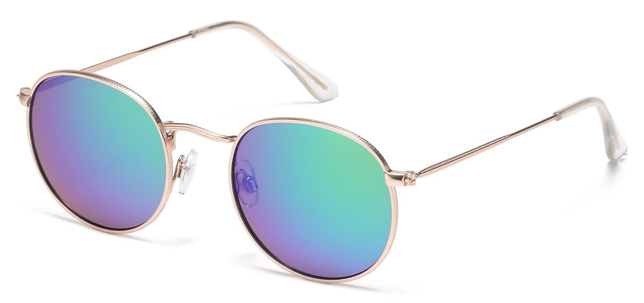 Classic Metallic Round Sunglasses 711057