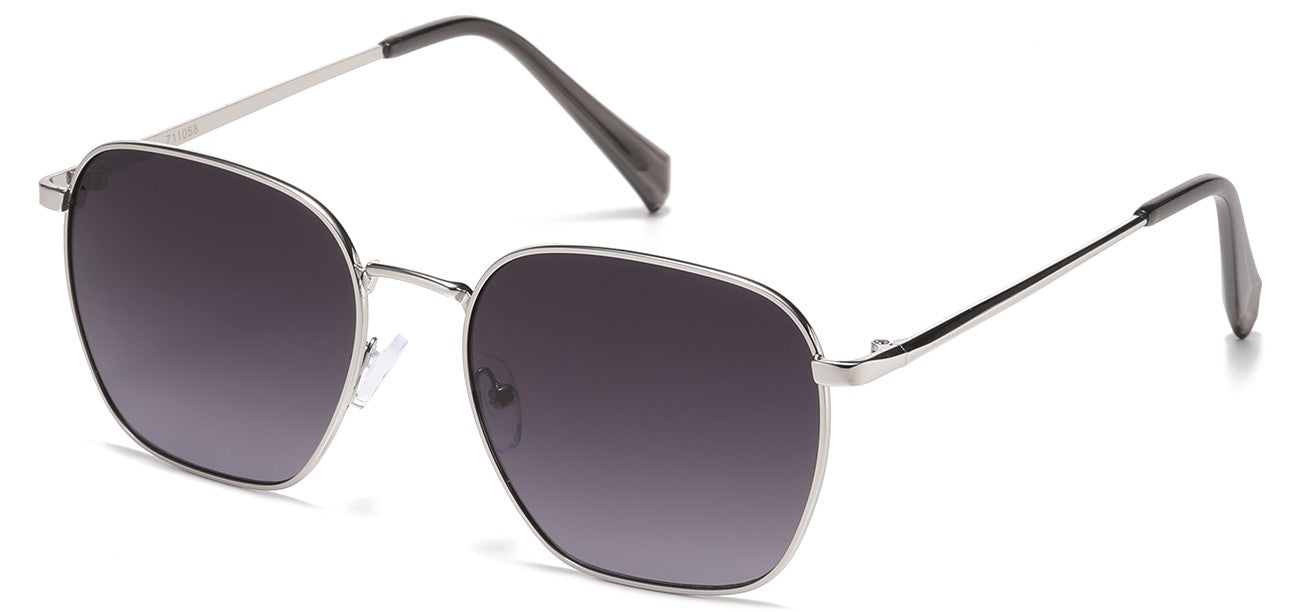 Classic  Metallic Square Sunglasses 711058