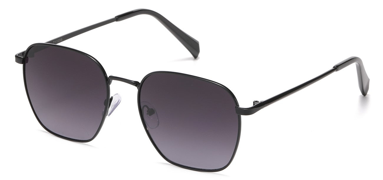 Classic  Metallic Square Sunglasses 711058