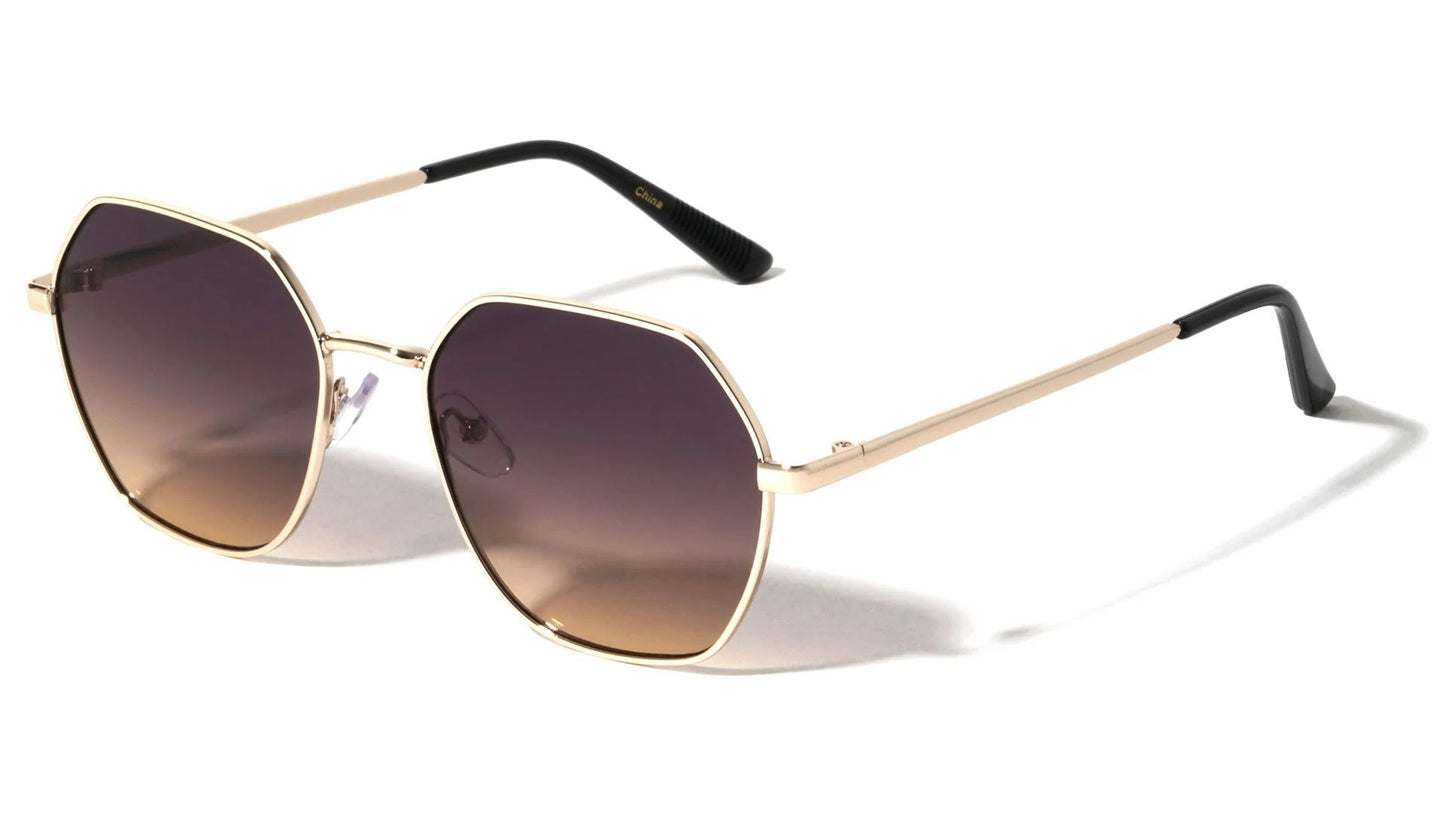 Metallic Butterfly Frame Sunglasses m10967