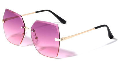 GLO Metallic Rimless Sunglasses glo-m220