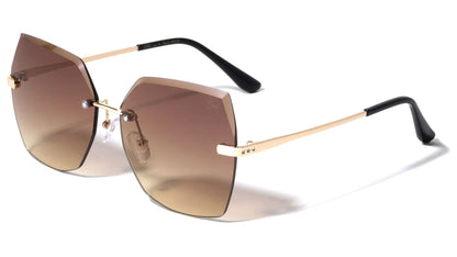 GLO Metallic Rimless Sunglasses glo-m220