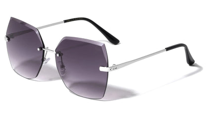 GLO Metallic Rimless Sunglasses glo-m220