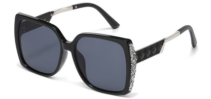 Rhinestone Square Frame Sunglasses rs2088