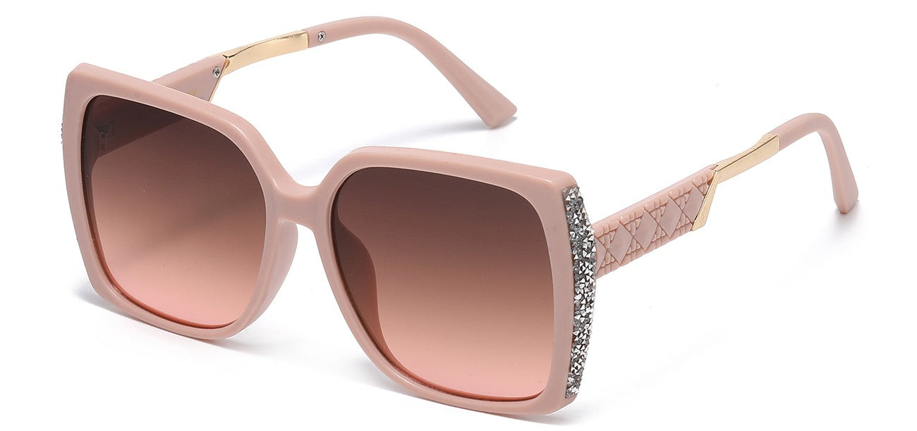 Rhinestone Square Frame Sunglasses rs2088